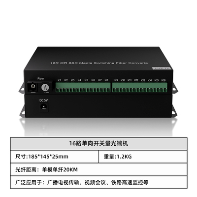 16路单向开关量光端机