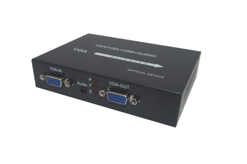 VGA+本地环出+1路正向音频光端机