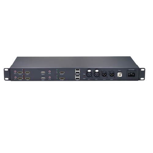 2路1080P &nbsp;双向HDMI+2路双向卡侬头平衡音频光端机