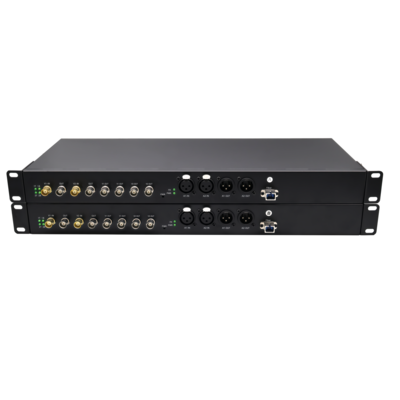 2路双向3G-SDI +2路双向卡侬头平衡音频光端机