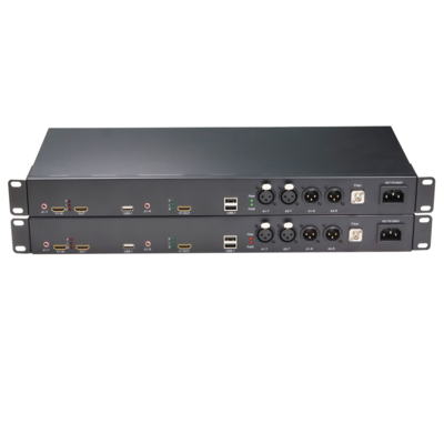 1路4K30hz &nbsp;双向HDMI+2路双向卡侬头平衡音频光端机