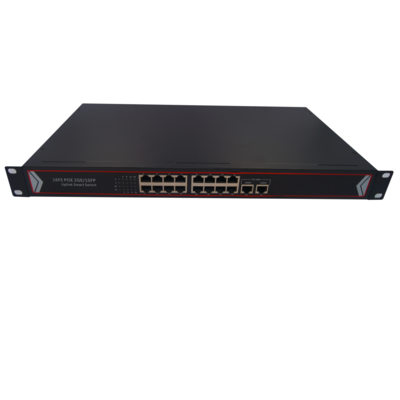 百兆16口POE+2个千兆网口交换机 机架式