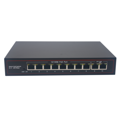 百兆8口POE+2个百兆网口交换机